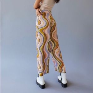 Urban Outfitters Olympia Scarf Pant Multi Swirl